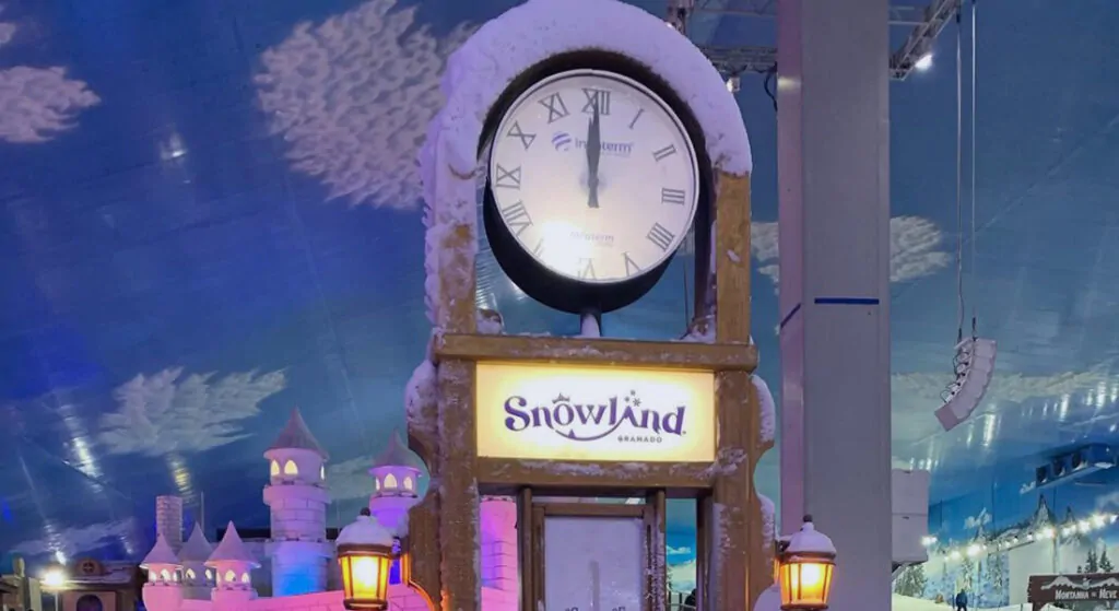 Roteiro de 5 dias em Gramado Perfeito para Sua Primeira Viagem 6 Foto do relógio e termômetro do Snowland.