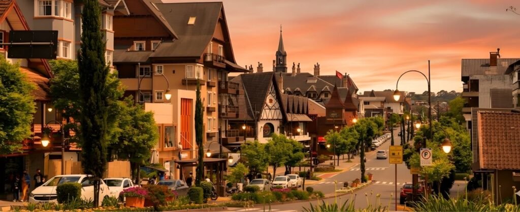 Gramado em 3 Dias: Roteiro Completo 4 gramado centro por do sol