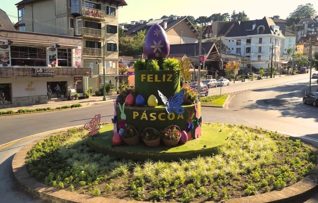 ChocoPáscoa 2026 em Gramado: Guia Completo 1 Girador do centro de Gramado ChocoPáscoa Gramado 2026