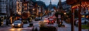 Cidade de Gramado no inverno