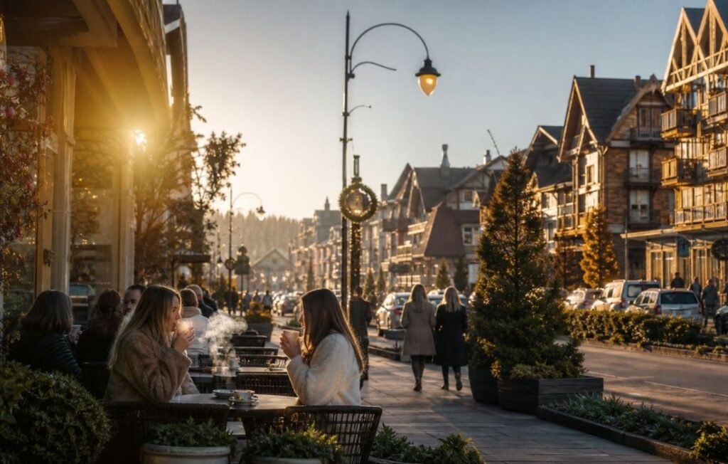 O Que Fazer em Gramado em 5 Dias no Inverno: Roteiro Completo 1 Pessoas tomando chocolate quente em Gramado no inverno.
