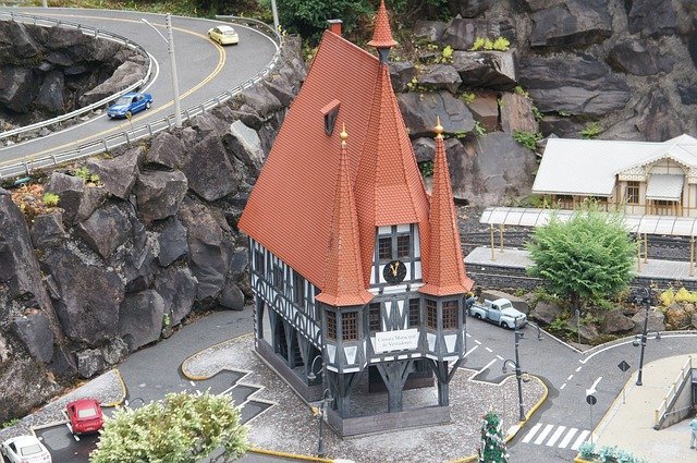 O que fazer em Gramado: Pontos Turísticos e Dicas 4 Foto de casa, ruas e prédios no mini mundo de Gramado.