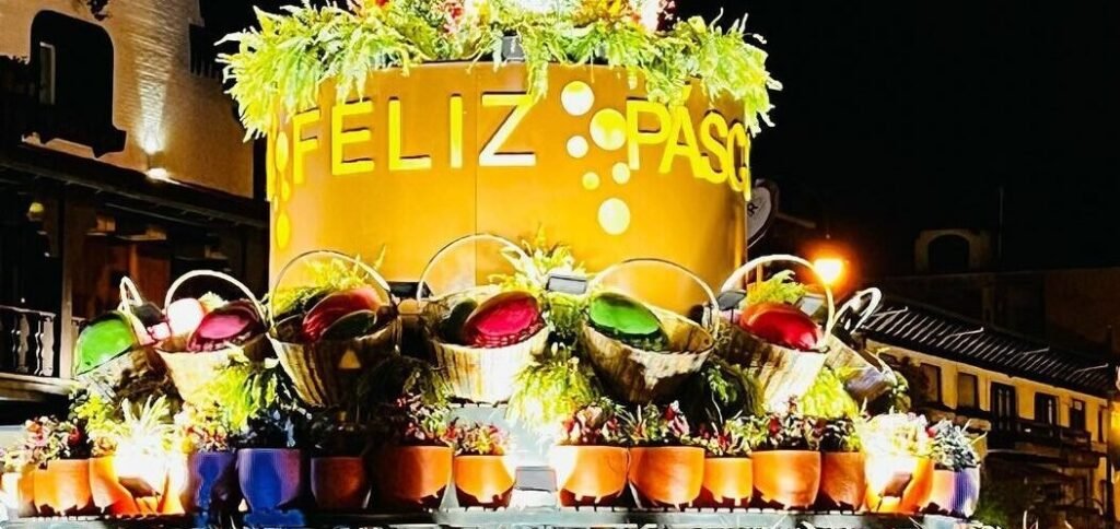 Pascua en Gramado 2024: Una Celebración Inolvidable 8 Rotatórioa do centro de Gramado enfeitado para páscoa 2024