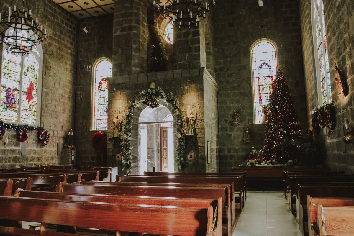 Natal Luz de Gramado 2026: Datas, Shows e Preços 4 Ambiente decorado para o Natal com árvore e luzes, no clima natalino de Gramado durante a Natal Luz